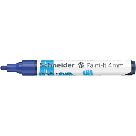 Akril marker, 4 mm, SCHNEIDER Paint-It 320, kék