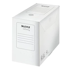 Archiváló doboz LEITZ Infinity A/4 15cm, újrahasznosított karton, , fehér