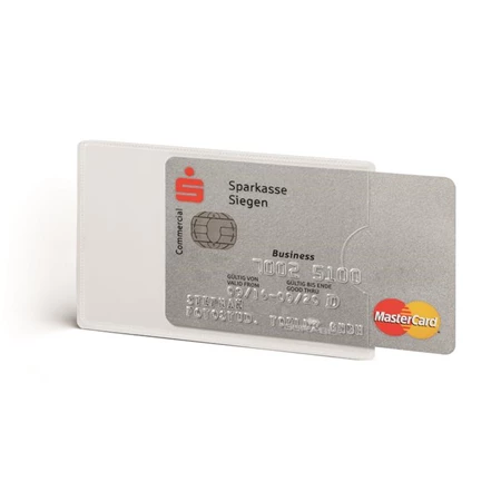 Biztonsági  kártya tok  DURABLE, RFID Secure, áttetsző, 3db/csomag