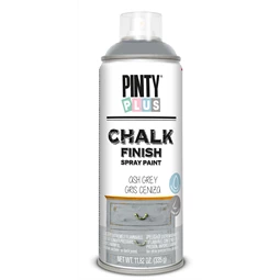 Bútorfesték spray, PINTY PLUS Chalk, 400ml hamu szürke