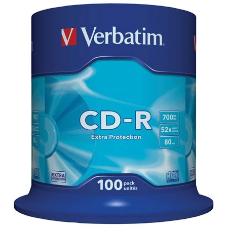 CD-R Verbatim 52x hengeres 100db