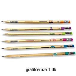 Ceruza Little Tree hatszögletű, radíros, HB, grafit különböző dizájn, 1db