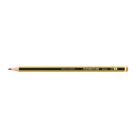 Ceruza STAEDTLER Noris hatszögletű, sárga-fekete testű, 2B