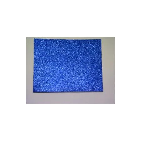 Dekorgumi A/4 2 mm glitteres, öntapadós kék
