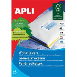 Etikett A/4 APLI 38x21,2 mm 6500 etikett/csomag