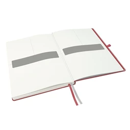 Jegyzetfüzet A/4 vonalas LEITZ 80 lapos keményfedeles Complete piros
