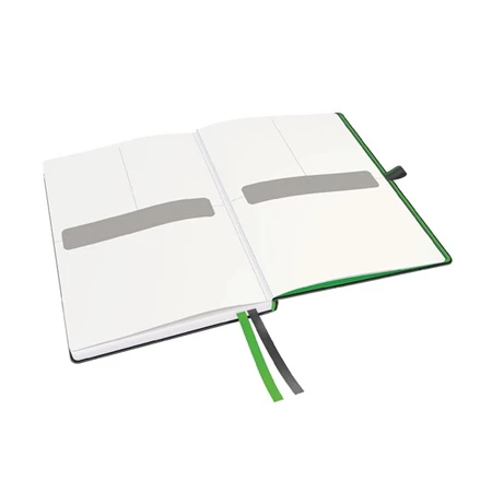Jegyzetfüzet A/5 LEITZ Complete keményfedeles, kockás, 80 lap, fekete