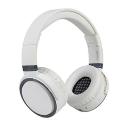Fejhallgató, mikrofonnal vezeték nélküli, Bluetooth, MAXELL B-52, fehér