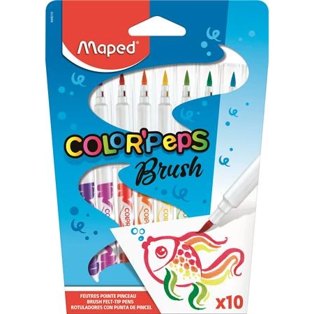 Filc készlet 10db-os MAPED Color Peps Brush kimosható