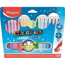 Filc készlet 18db-os MAPED Color Peps 1-3,6mm mosható