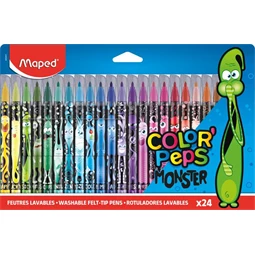 Filc készlet 24db-os MAPED Color`Peps Monster 2,8 mm kimosható