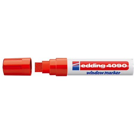 Folyékony krétamarker EDDING 4090 4-15mm piros