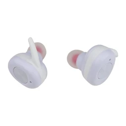 Fülhallgató, bluetooth, töltő kábellel, fehér, 9 × 4 × 3 cm