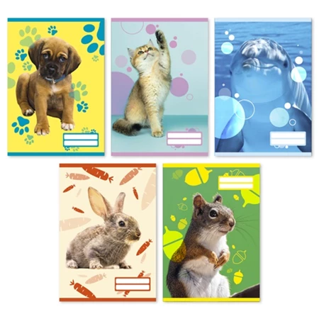 Füzet A/5 sima PD 32 lapos Colores Cute Animals  20-32