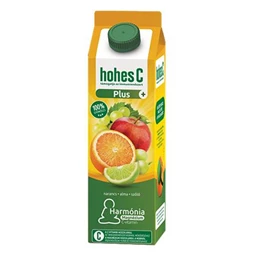 Gyümölcslé 100% 1 liter HOHES C  Plus Magnézium narancs-alma-szőlő-lime