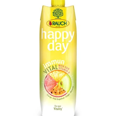 Gyümölcslé 100% 1 liter RAUCH Happy day Immun Vital