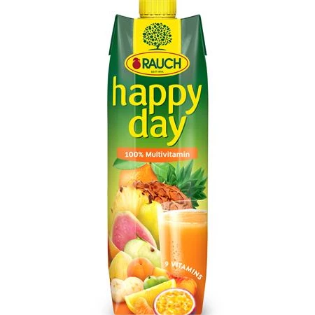 Gyümölcslé 100% 1 liter RAUCH Happy day multivitamin