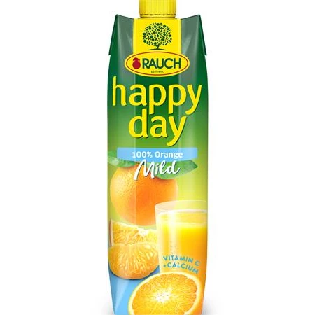 Gyümölcslé 100% 1 liter RAUCH Happy day narancs mild C vitaminnal