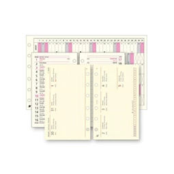 Gyűrűs kalendárium betétlap SATURNUS S312 napi naptárcsomag, chamois, 176 lap/csomag, lapméret 78 × 129 mm