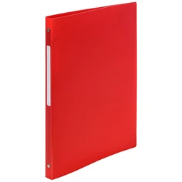 Gyűrűs könyv, 2 gyűrűs, A/4 20mm gerinc, Exacompta PVC, piros