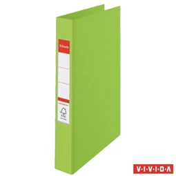 Gyűrűskönyv A/4 ESSELTE Standard Vivida 4 gyűrű, 42 mm, PP/PP, zöld