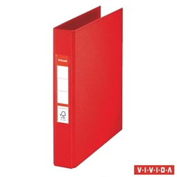 Gyűrűskönyv A/5 ESSELTE Standard Vivida 2 gyűrű, 42 mm, PP/PP, piros