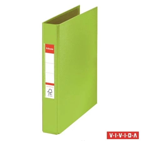 Gyűrűskönyv A/5 ESSELTE Standard Vivida 2 gyűrű, 42 mm, PP/PP, zöld