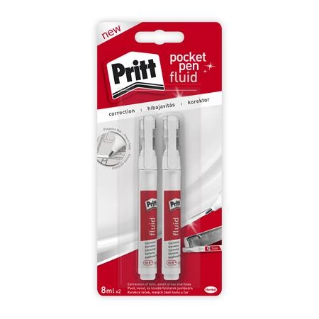 Hibajavító toll Pritt Pocket Pen 8 ml, 2db/csomag