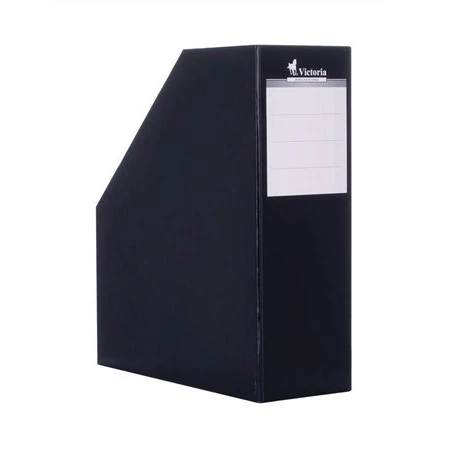 Iratpapucs VICTORIA karton, 90 mm, fix, egyszínű fekete