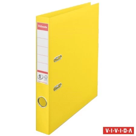 Iratrendező ESSELTE A/4 Standard, Vivida 5cm, PP/PP, élvédő sínnel, sárga