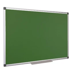 Krétás tábla, zöld felület, nem mágneses, 120x180 cm, alumínium keret
