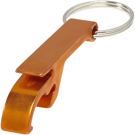 Kulcstartó fém sörnyitós, 1 x 5,5 x 1,5 cm narancs