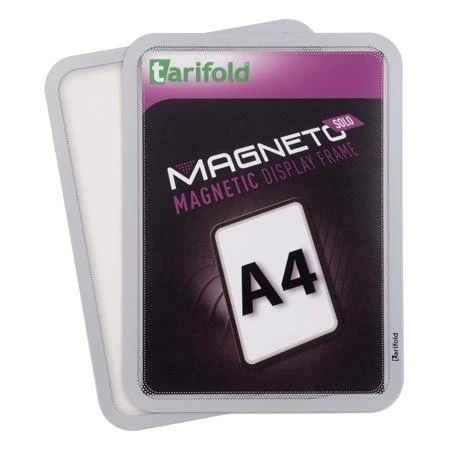 Mágneses tasak mágneses háttal A/4 TARIFOLD Magneto Solo, ezüst, 2db/csomag