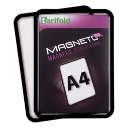 Mágneses tasak mágneses háttal A/4 TARIFOLD Magneto Solo, fekete, 2db/csomag