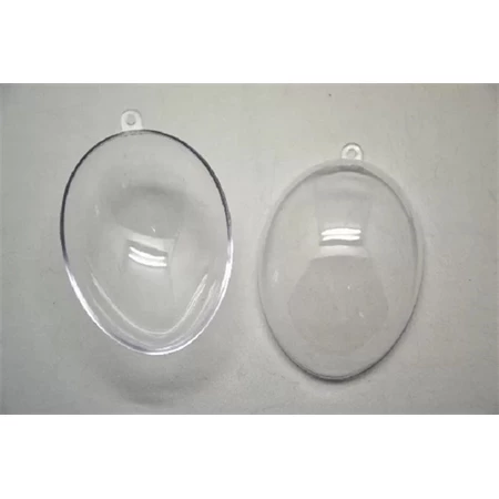 Műanyag átlátszó szétszedhető tojás 6,4x4,5cm 5db/csomag