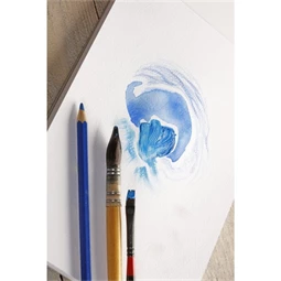 Művészeti rajztömb A/4 20 lap Clairefontaine PaintON, ragasztott fehér sima/szemcsés 250g
