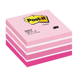 Öntapadó jegyzet 3M 2028 akvarell pink75x75 450lap