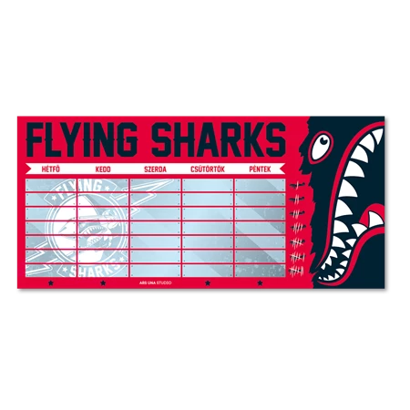 Órarend ARS UNA 1 lapos Flying Sharks