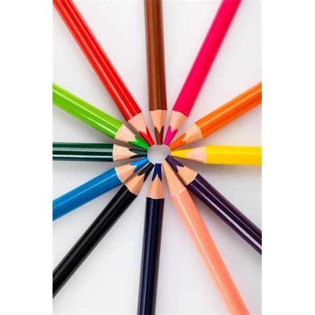 Színes ceruza készlet 12db-os NEBULÓ háromszögletű, vastag jumbo