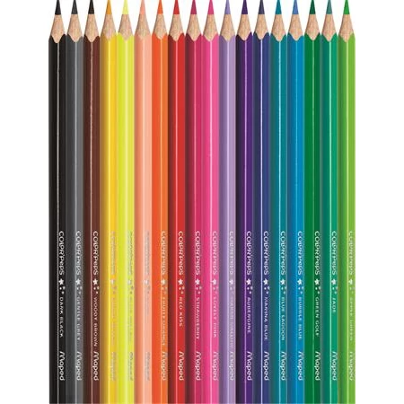 Színes ceruza készlet 18db-os MAPED Color Peps háromszögletű