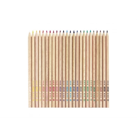 Színes ceruza készlet 24db-os HERLITZ natúr, hatszögű