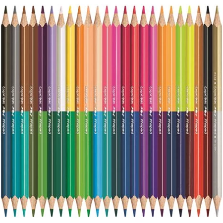 Színes ceruza készlet 24db-os MAPED Color Peps Duo kétvégű