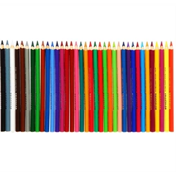 Színes ceruza készlet 36db-os vastag KOH-I-NOOR 3555 medve, hatszögletű fatest, 9mm-es ceruza vastagság JUMBÓ