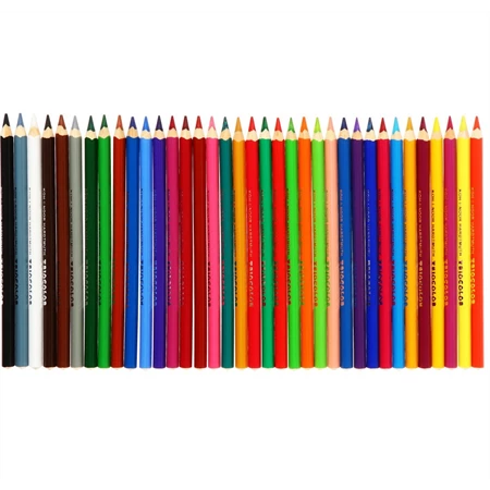 Színes ceruza készlet 36db-os vastag KOH-I-NOOR 3555 medve, hatszögletű fatest, 9mm-es ceruza vastagság JUMBÓ