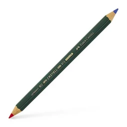 Színes ceruza postairón FABER piros-kék vastag hatszögletű test 117500