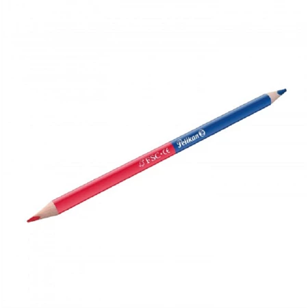 Színes ceruza postairón PELIKÁN piros-kék vékony