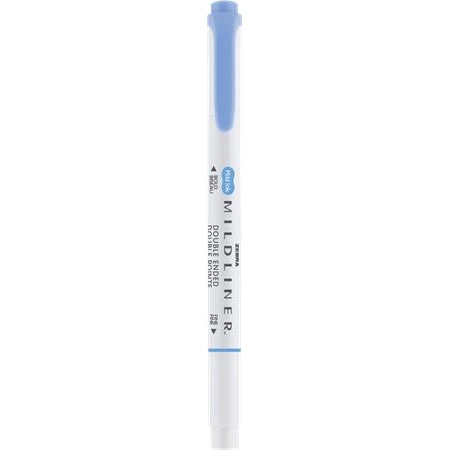 Szövegkiemelő ZEBRA MILDLINER kétvégű  1,0/3,5 mm, Cool - Refined kék