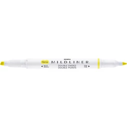 Szövegkiemelő ZEBRA MILDLINER kétvégű  1,0/3,5 mm, Fluorescent, sárga