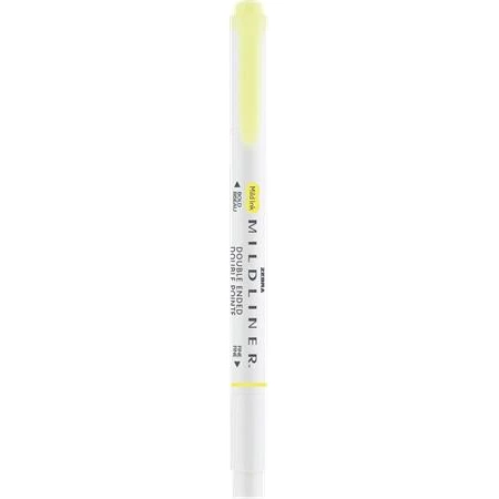 Szövegkiemelő ZEBRA MILDLINER kétvégű  1,0/3,5 mm, Fluorescent, sárga