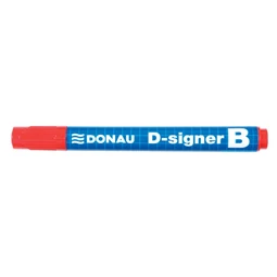 Táblafilc DONAU D-signer B 2-4 mm, piros, kúpos